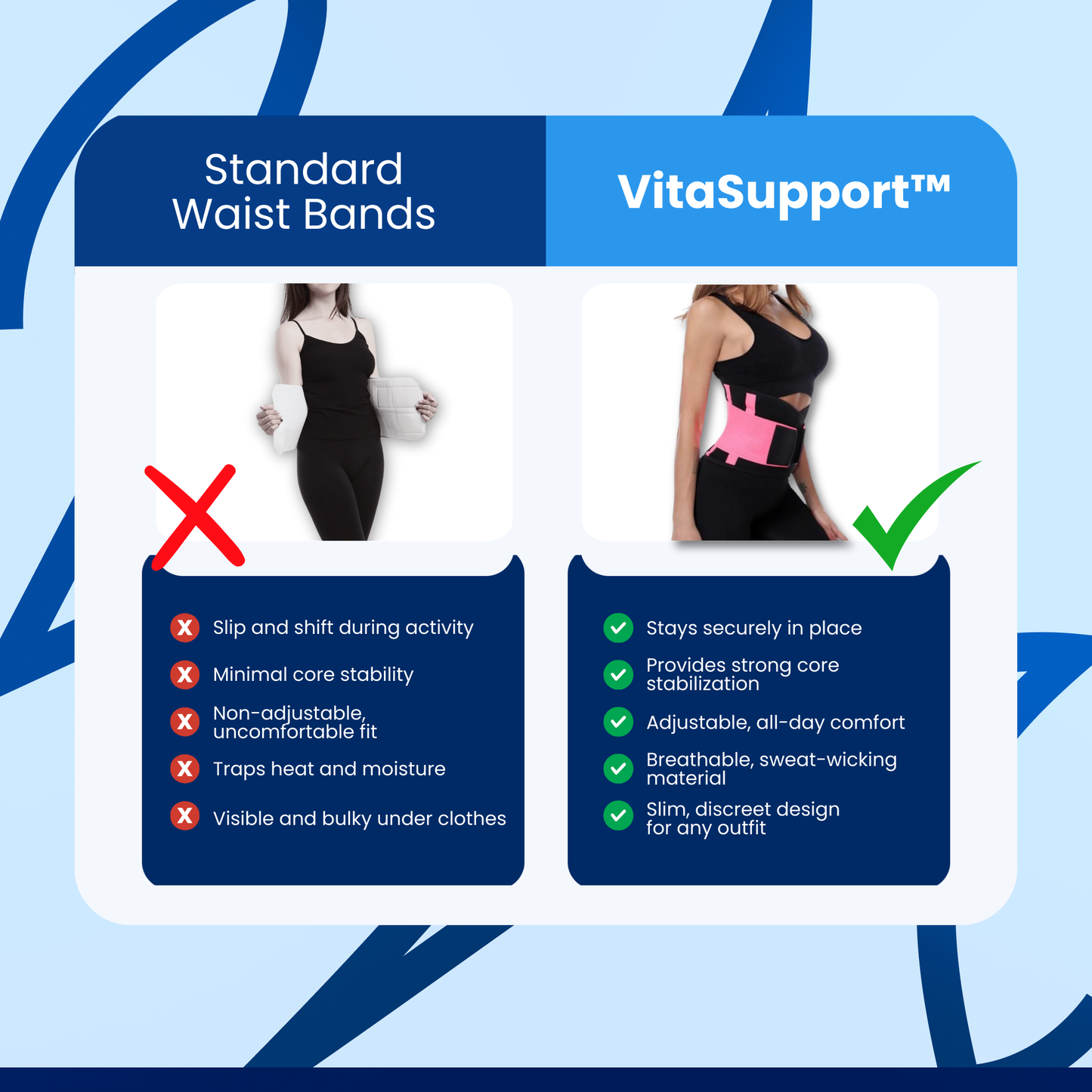 VitaSupport™ Waist Trainer Bands