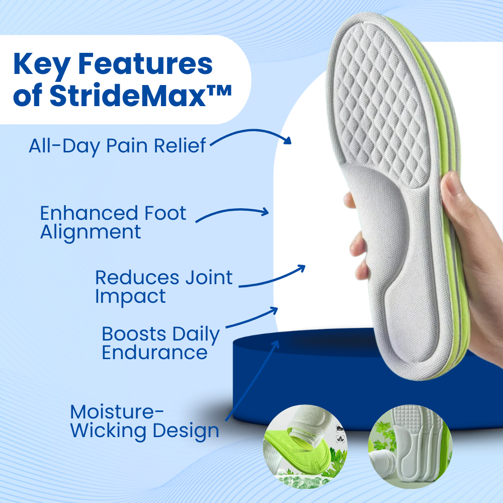 StrideMax™ - Plantar Fasciitis Insoles