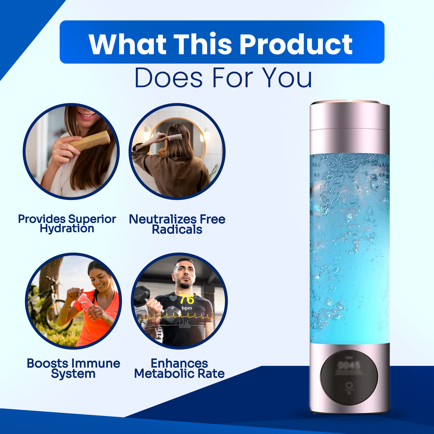 HydraSteele™ - Hydrogen Water Bottle