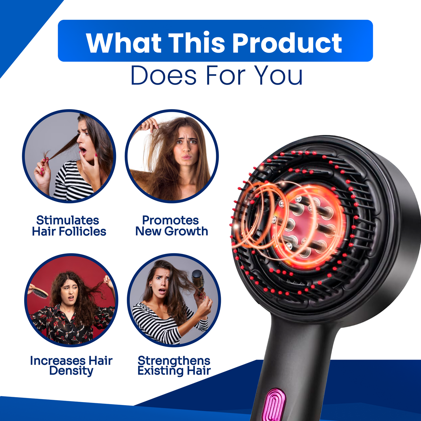 PulseTress Max ™ - Hair Growth Brush