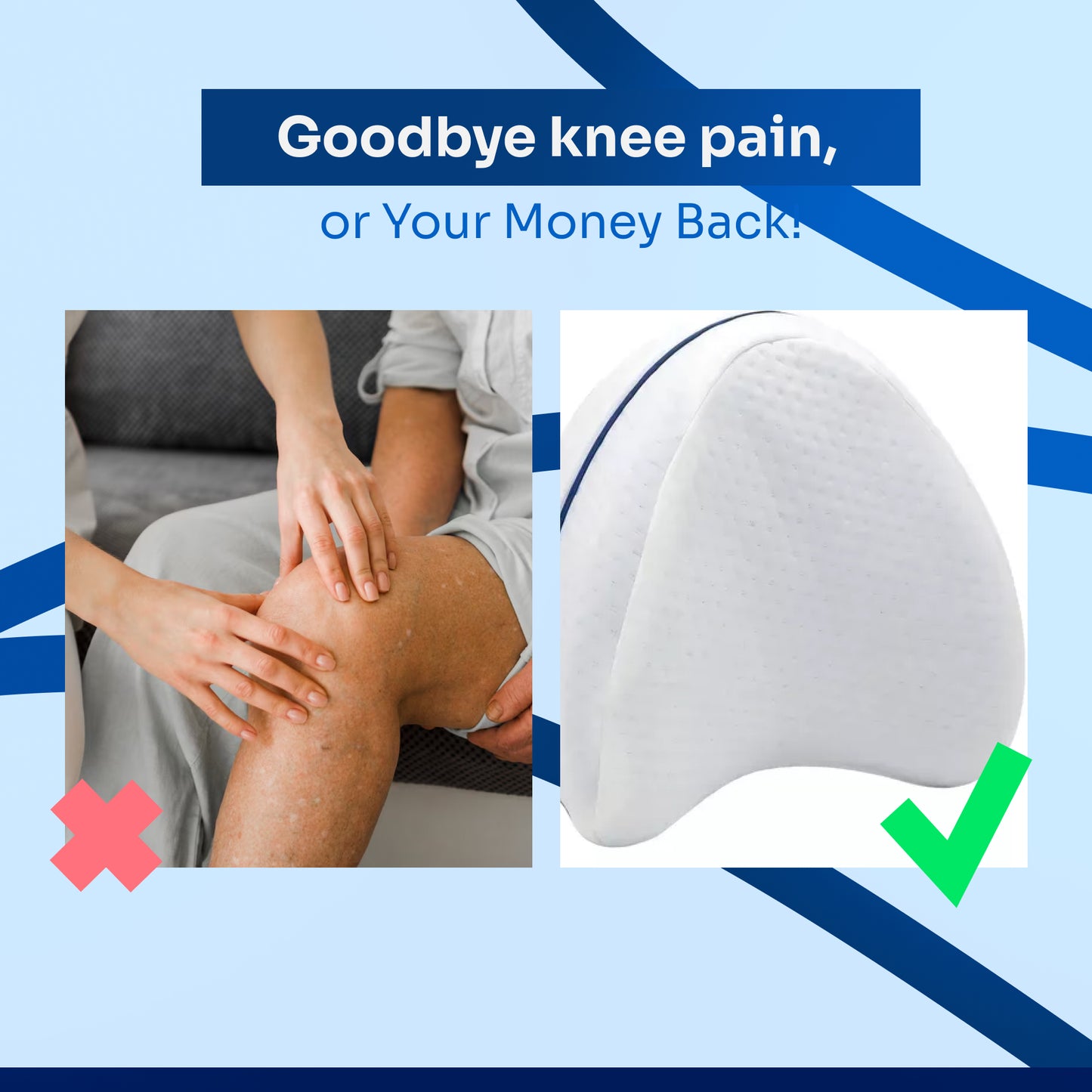 SoloSoothe™ Orthopedic Knee Pillow