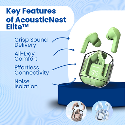 AcousticNest Elite™ - Bluetooth Earphones