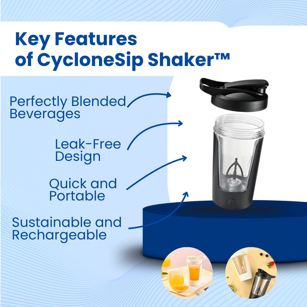 CycloneSip Shaker™ Automatic Mixing