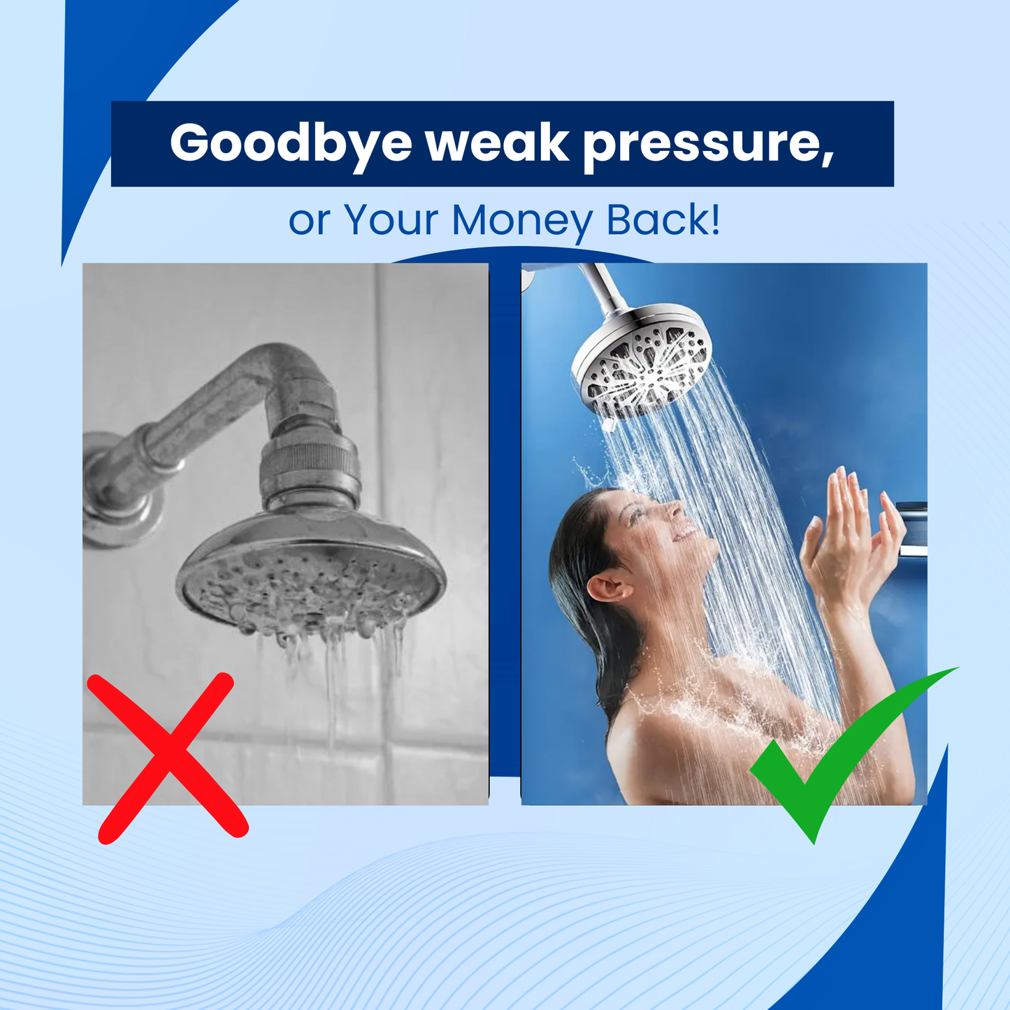 AquaFlow Max™ - High Pressure Shower Head