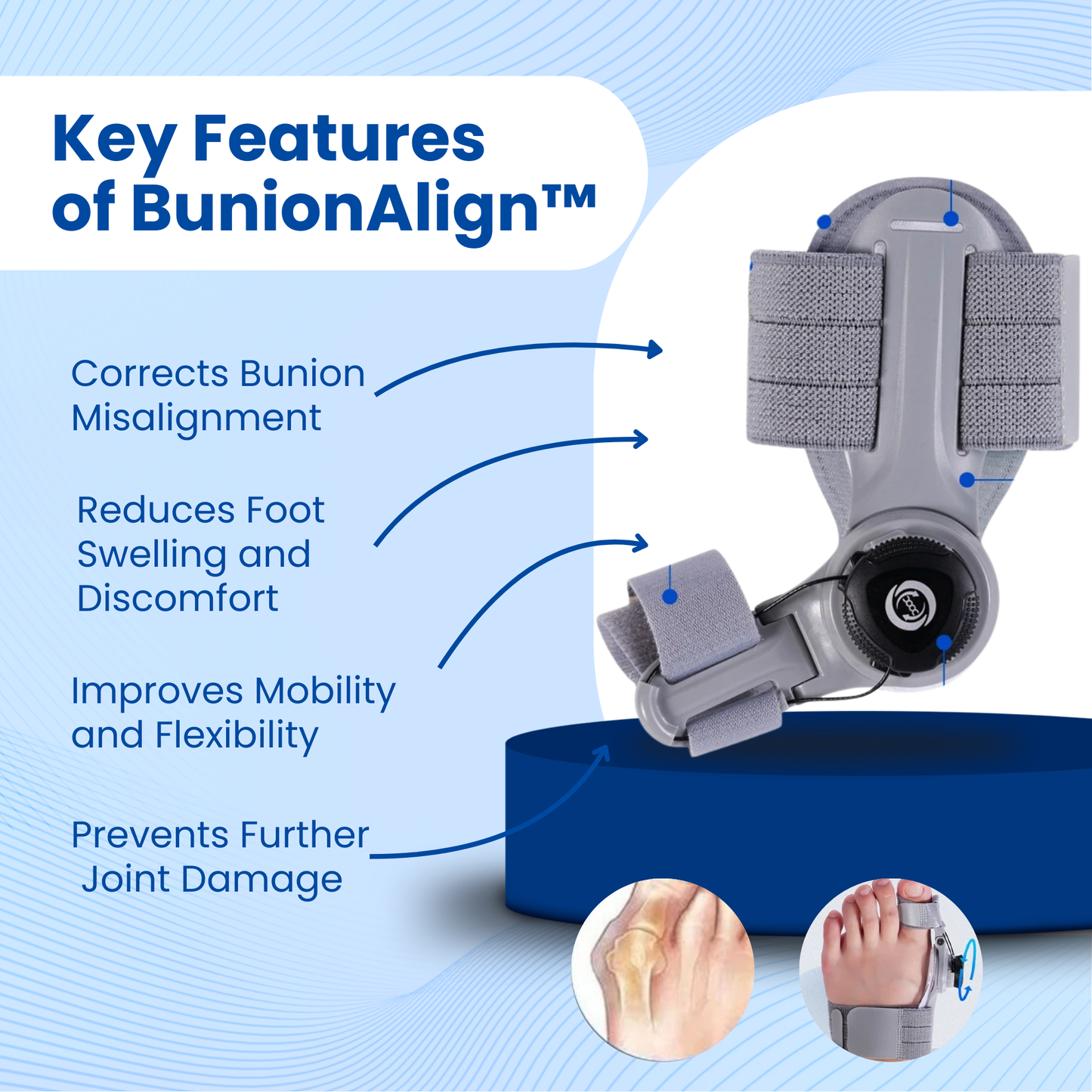 BunionAlign™ Bunion Corrector + 3 FREE Gifts Today