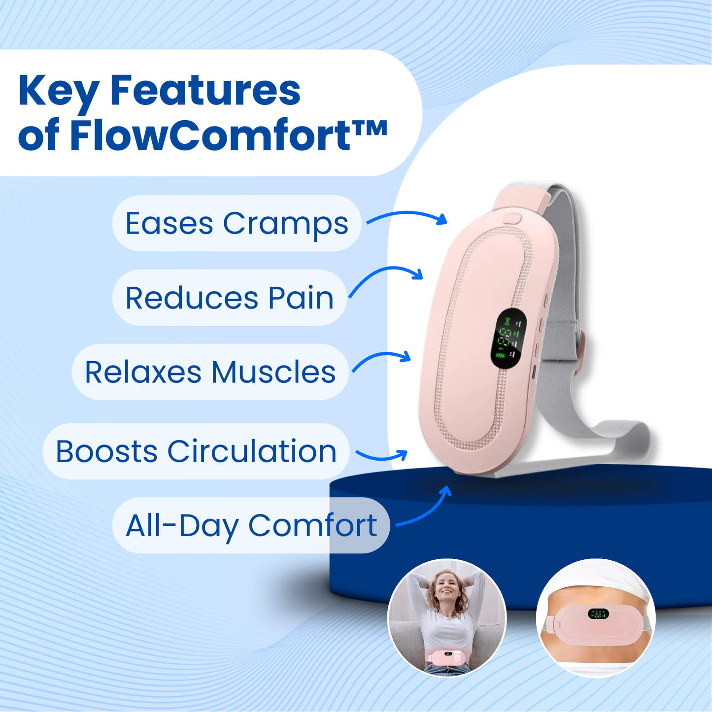 FlowComfort™ Menstrual Heating Pad