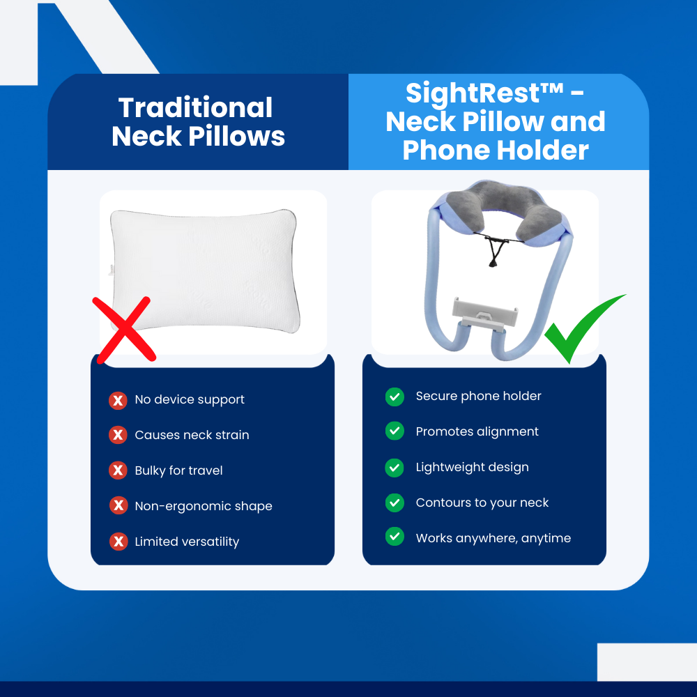 SightRest™ - Neck Pillow and Phone Holder