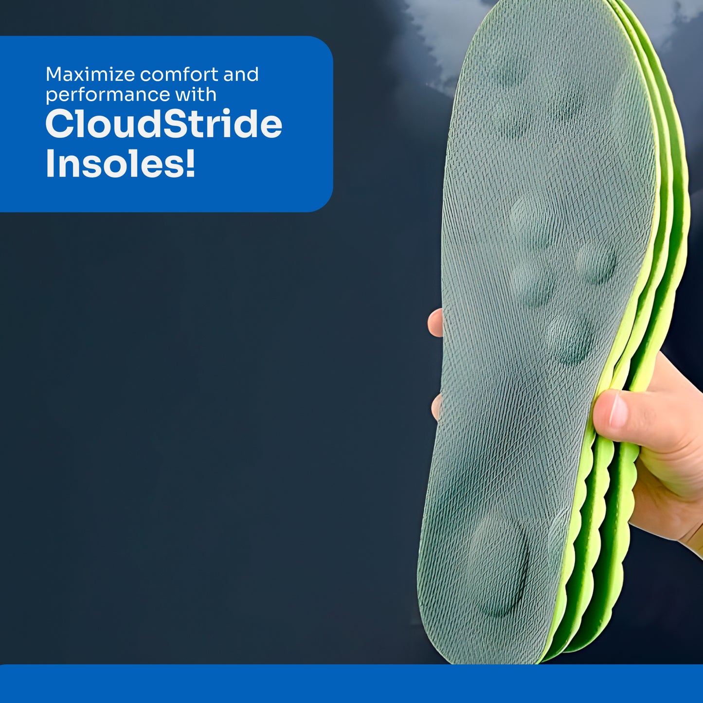 CloudStride® - Orthopädische Einlegesohlen + 3 GRATIS Geschenke heute