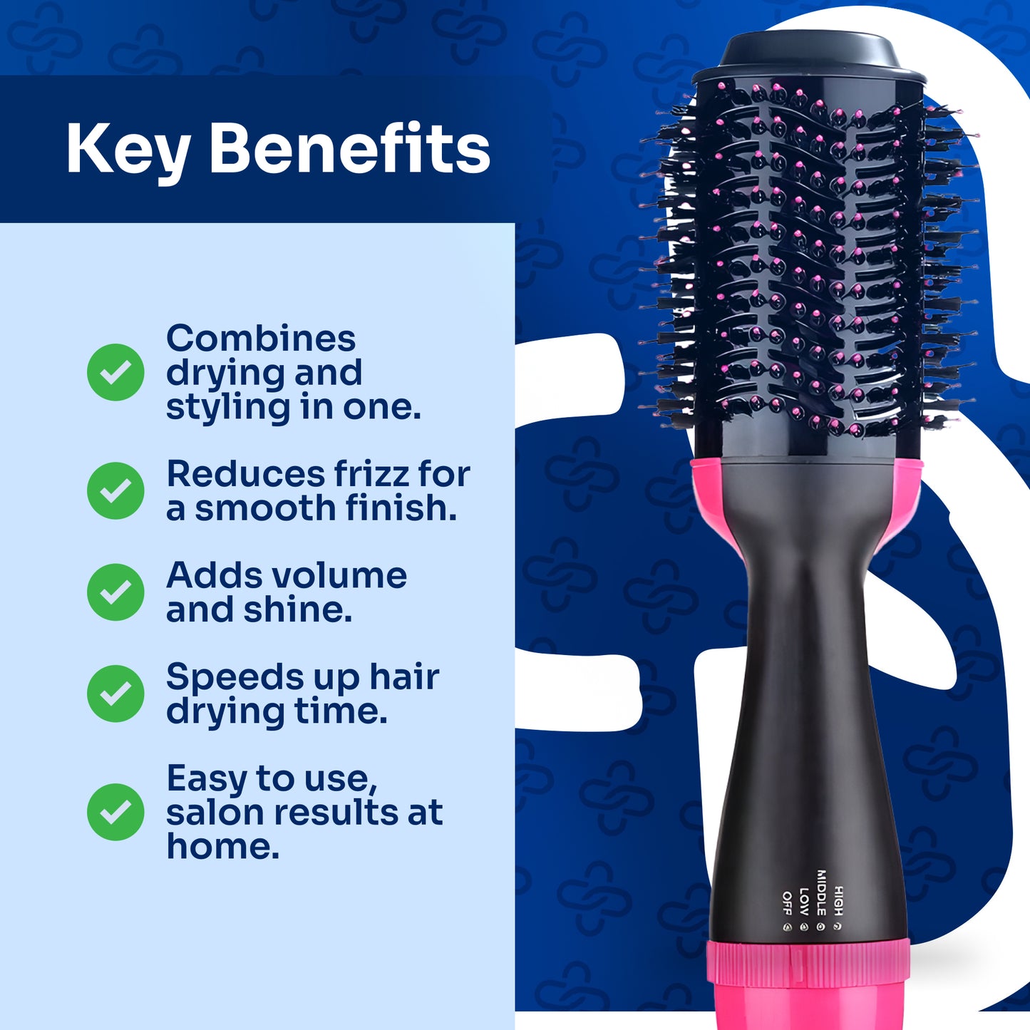 VortexDry Pro® Hair Dryer Brush