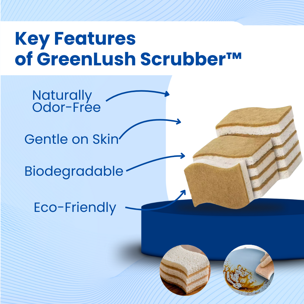 GreenLush Scrubber™ Kitchen Sponge