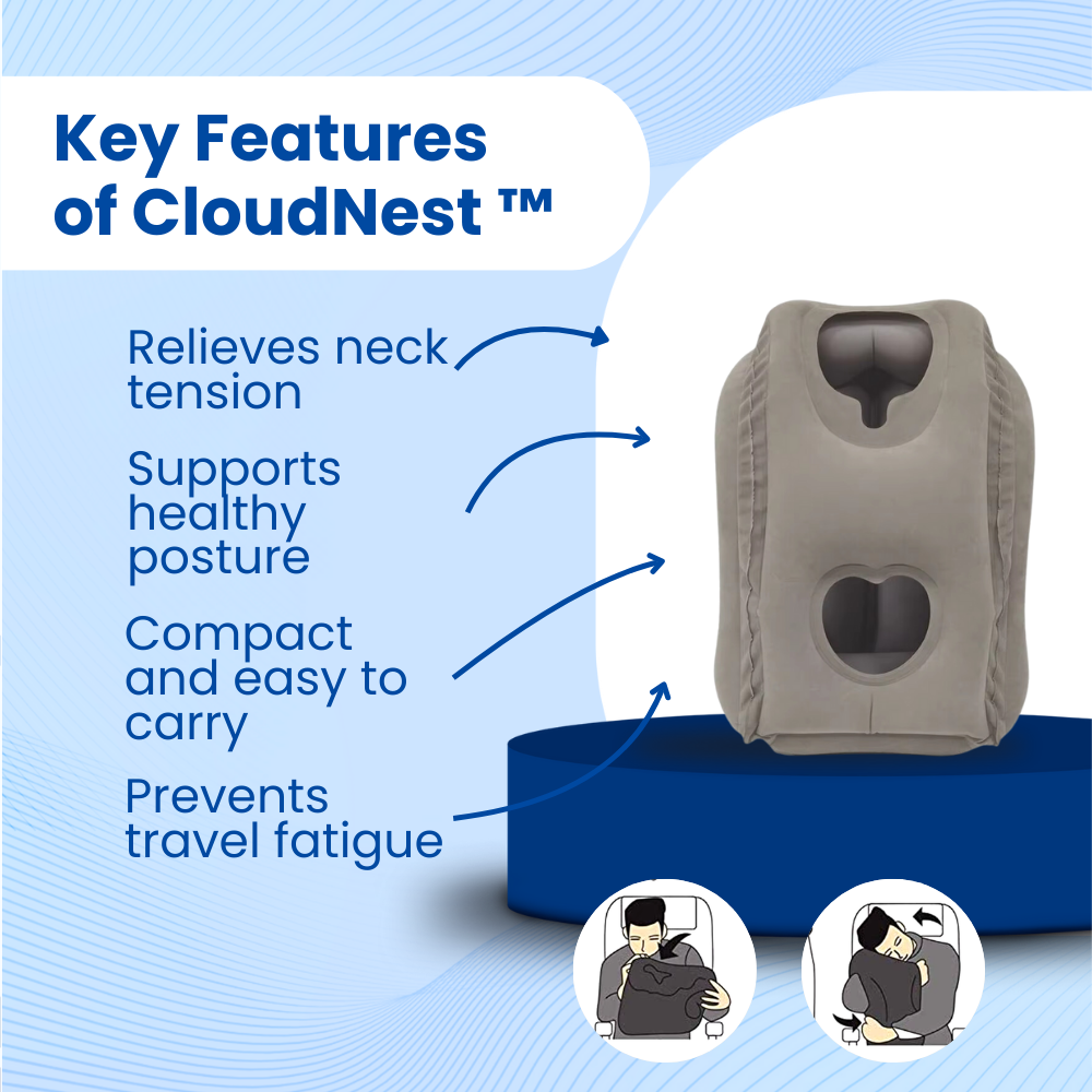 CloudNest™ Travel Pillow