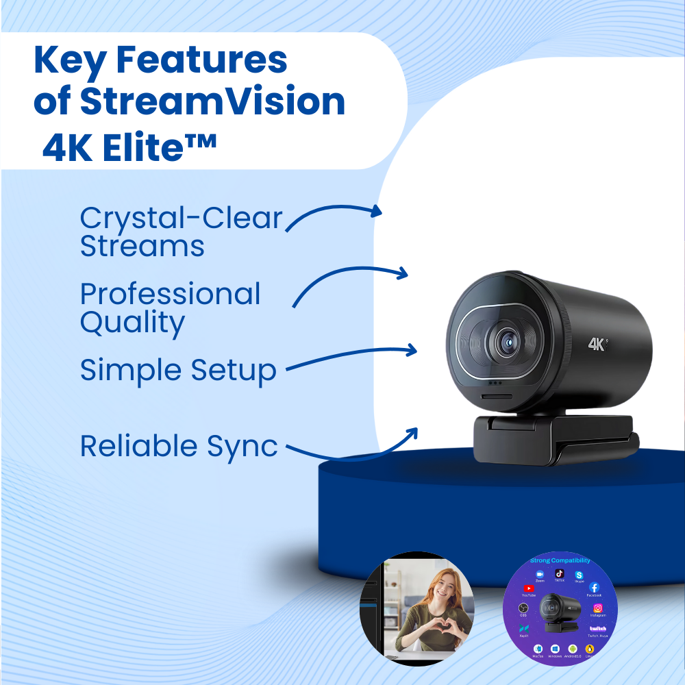 StreamVision 4K Elite™ - Webcam