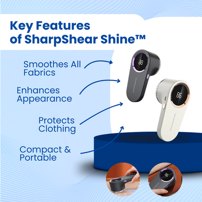 SharpShear Shine™ Lint remover