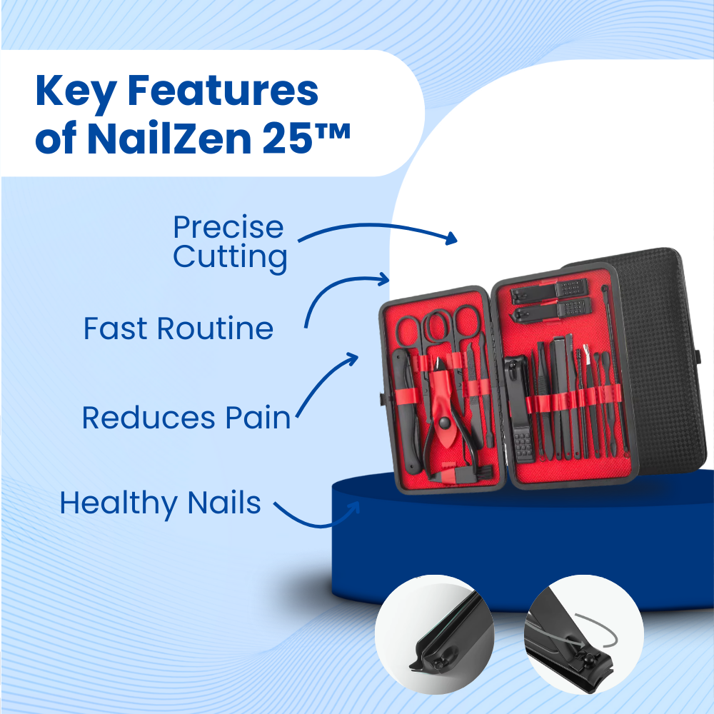 NailZen 25-Piece Kit™ Nail Clipper