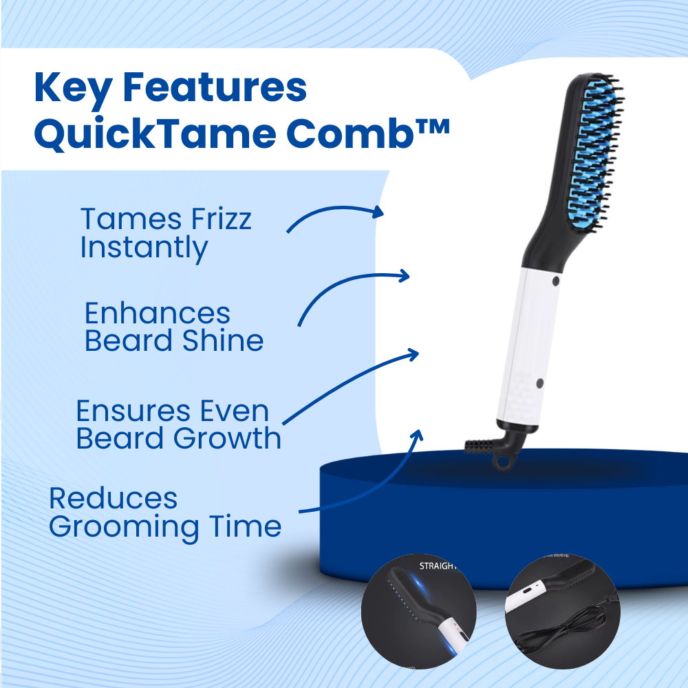 QuickTame Comb™ Beard Straightener