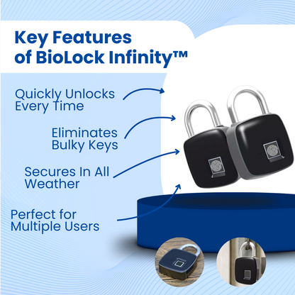 BioLock Infinity™ Smart Padlock