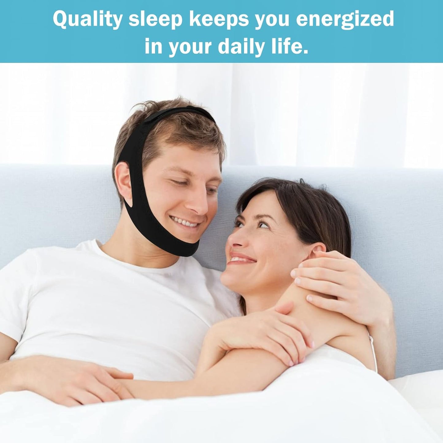 SilentNight™ - Chin Strap Anti Snore + 3 FREE Gifts Today