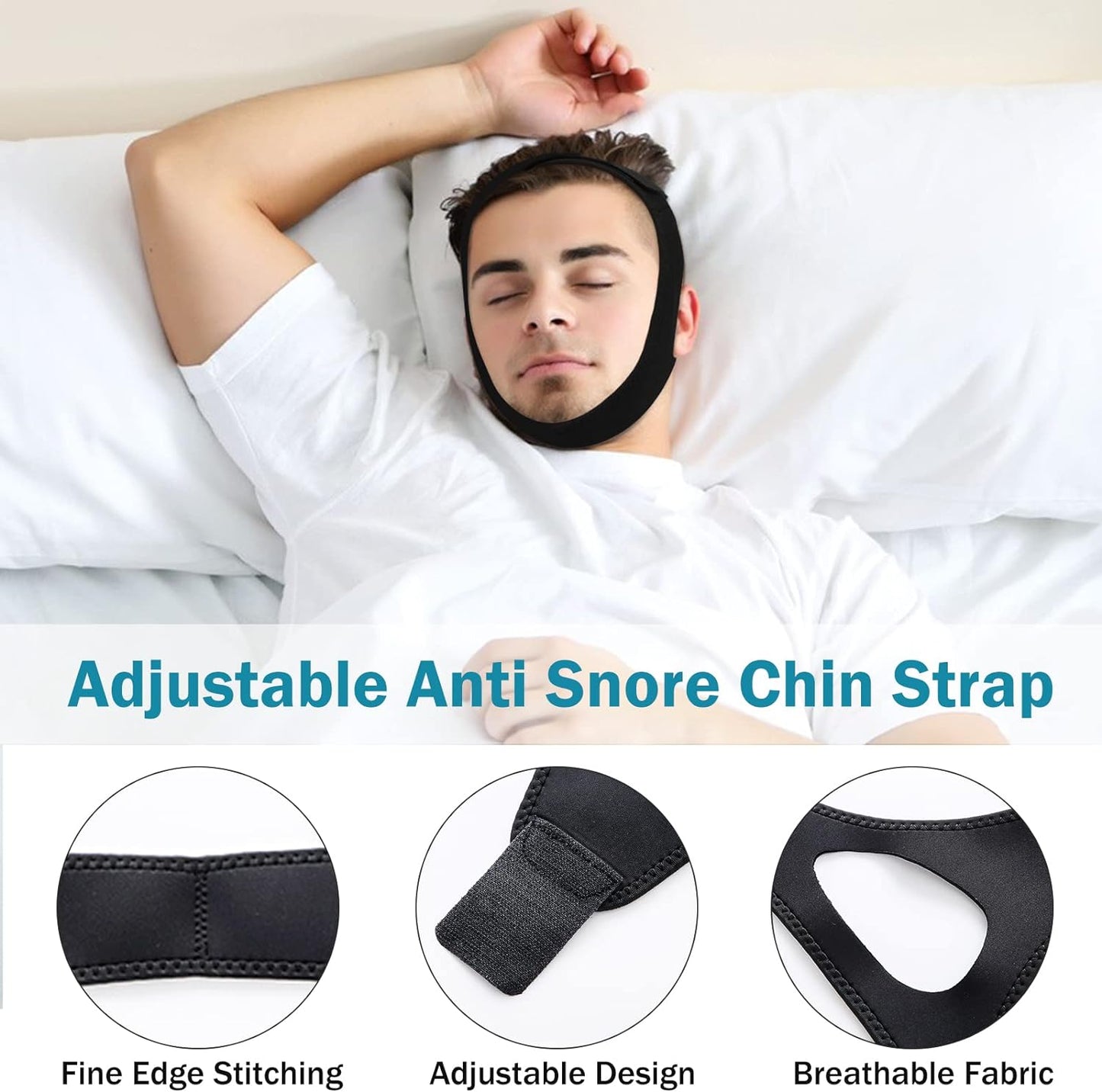 SilentNight™ - Chin Strap Anti Snore + 3 FREE Gifts Today