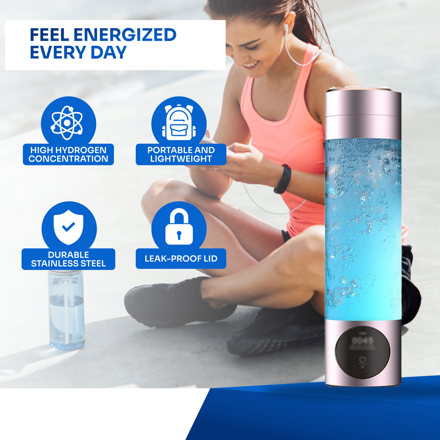 HydraSteele™ - Hydrogen Water Bottle