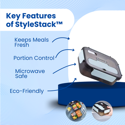 StyleStack™ Microwavable Lunch Box