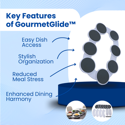 GourmetGlide Platter™ Rotating Plates