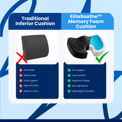 EliteSoothe™ Memory Foam Cushion