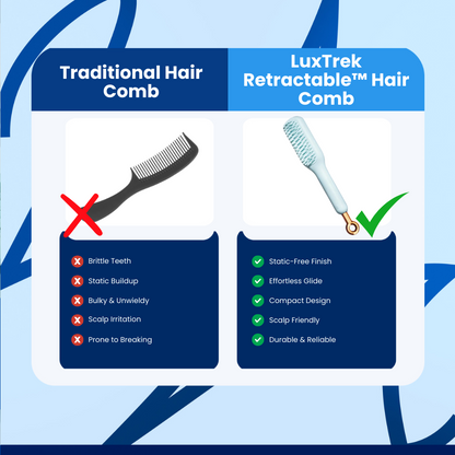 LuxTrek Retractable™ Hair Comb